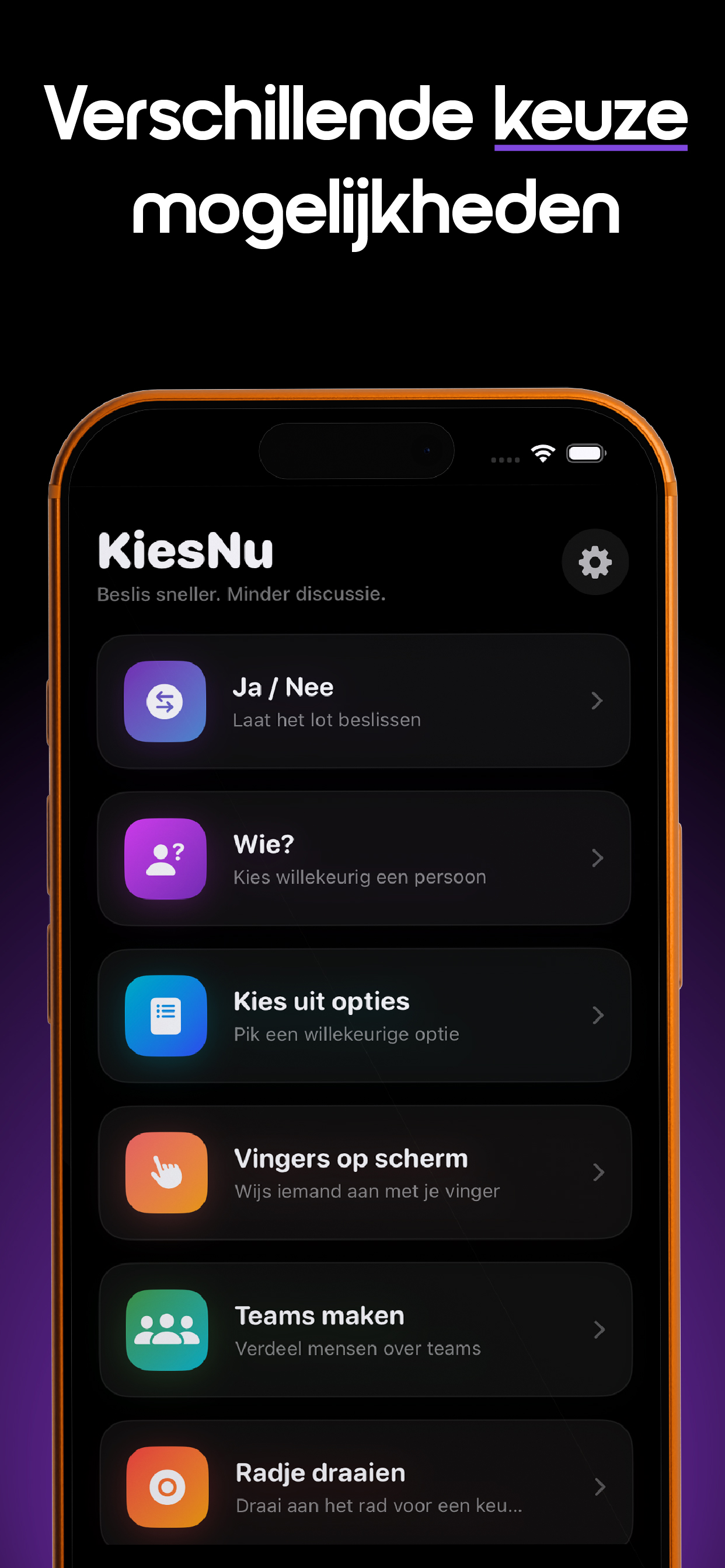 KiesNu App Screenshot 1